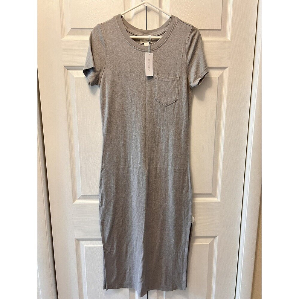 outerknown size small Neptune tee dress in gray Msrp $148